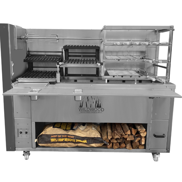 wood ironed grill
